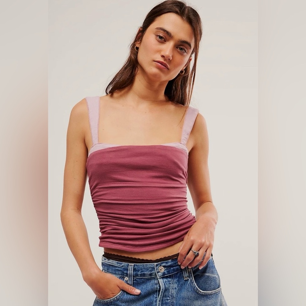 Free People 2 Tone Tank - Picture 4 of 12